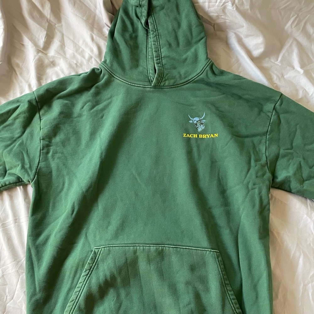Zach Bryan Green Hoodie (2023 Tour)